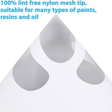 Maxbell 200 Pieces Paint Cone Paint Strainers and 1x Silicone Funnel for Home