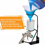 Maxbell 200 Pieces Paint Cone Paint Strainers and 1x Silicone Funnel for Home