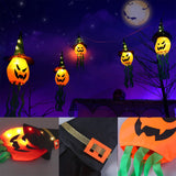 Maxbell 5x Halloween Hanging Lights Battery Operated LED Prop for Indoor Outdoor