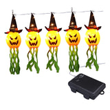 Maxbell 5x Halloween Hanging Lights Battery Operated LED Prop for Indoor Outdoor