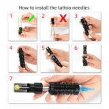 Maxbell DIY Tattoo Kit Bandage Portable with Tattoo Needle Tattoo Tool for Beginner with 5RL Pin