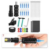 Maxbell DIY Tattoo Kit Bandage Portable with Tattoo Needle Tattoo Tool for Beginner with 5RL Pin