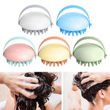 Maxbell Cleaning Brush Wet and Dry Manual Hair Washing Tool Women Men Adults White