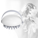 Maxbell Cleaning Brush Wet and Dry Manual Hair Washing Tool Women Men Adults White