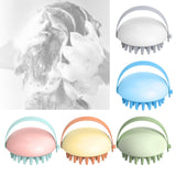 Maxbell Cleaning Brush Wet and Dry Manual Hair Washing Tool Women Men Adults White