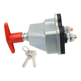 Maxbell 12/24V Battery Disconnect Switch with Keys 250A High Current for Car
