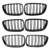 Maxbell 1Pair Front Grill Grille Replacement for BMW 2 Series F22 F23 F87 Gloss Black