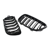 Maxbell 1Pair Front Grill Grille Replacement for BMW 2 Series F22 F23 F87 Gloss Black