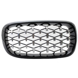 Maxbell Front Grill Grille for BMW x5 F15 2014-2016 Spare Parts Replacement Black and Silver