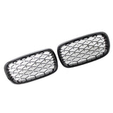 Maxbell Front Grill Grille for BMW x5 F15 2014-2016 Spare Parts Replacement Black and Silver