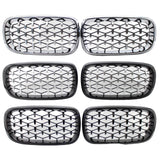 Maxbell Front Grill Grille for BMW x5 F15 2014-2016 Spare Parts Replacement Silver