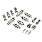 Maxbell 17x LED SMD Bulb Kit 6000K for Car Interior Easy Installation Accessory