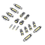 Maxbell 17x LED SMD Bulb Kit 6000K for Car Interior Easy Installation Accessory