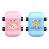 Maxbell Roller Digital Teaching Stamp Rotational Design for Students Children Kids Pink