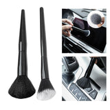 Maxbell 2x Car Detailing Brush with Long Handle for Air Conditioner PC Keyboard