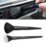 Maxbell 2x Car Detailing Brush with Long Handle for Air Conditioner PC Keyboard