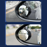 Maxbell 2Pcs Blind Spot Mirrors ABS Housing for Cars Motorcycles Accessories
