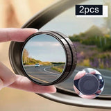 Maxbell 2Pcs Blind Spot Mirrors ABS Housing for Cars Motorcycles Accessories