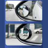 Maxbell 2Pcs Blind Spot Mirrors ABS Housing for Cars Motorcycles Accessories