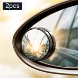 Maxbell 2Pcs Blind Spot Mirrors ABS Housing for Cars Motorcycles Accessories