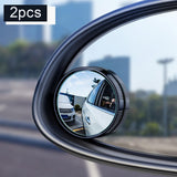 Maxbell 2Pcs Blind Spot Mirrors ABS Housing for Cars Motorcycles Accessories
