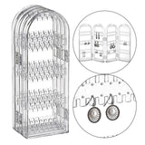 Maxbell Jewelry Display Stand Organizer Acrylic Foldable Screen for Chains Earrings