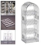 Maxbell Jewelry Display Stand Organizer Acrylic Foldable Screen for Chains Earrings