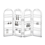 Maxbell Jewelry Display Stand Organizer Acrylic Foldable Screen for Chains Earrings