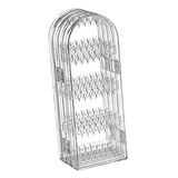 Maxbell Jewelry Display Stand Organizer Acrylic Foldable Screen for Chains Earrings