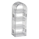 Maxbell Jewelry Display Stand Organizer Acrylic Foldable Screen for Chains Earrings