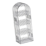 Maxbell Jewelry Display Stand Organizer Acrylic Foldable Screen for Chains Earrings