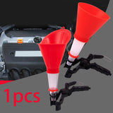 Maxbell Truck Car Universal Engine Oil Funnel Adapters with Clamp DIY Changing Oil