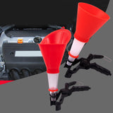 Maxbell Truck Car Universal Engine Oil Funnel Adapters with Clamp DIY Changing Oil