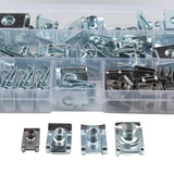Maxbell 80x nut Clip Assortment Fasteners Universal 4 Size for Motorcycle Car
