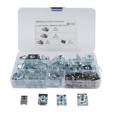 Maxbell 80x nut Clip Assortment Fasteners Universal 4 Size for Motorcycle Car