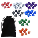 Maxbell 49x Polyhedral Dices Game Dices for Role Play Toys Party Supplies