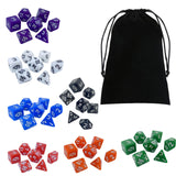 Maxbell 49x Polyhedral Dices Game Dices for Role Play Toys Party Supplies