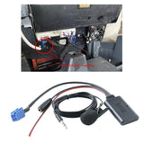 Maxbell Car Audio Cable Adapter with Mic AUX Music Harness for Crown