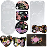 Maxbell Makeup Palette Epoxy Resin Silicone Casting for Cosmetic Tray Pigment Plate Round