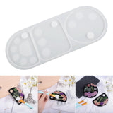 Maxbell Makeup Palette Epoxy Resin Silicone Casting for Cosmetic Tray Pigment Plate Round