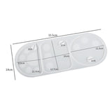 Maxbell Makeup Palette Epoxy Resin Silicone Casting for Cosmetic Tray Pigment Plate Round