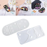 Maxbell Makeup Palette Epoxy Resin Silicone Casting for Cosmetic Tray Pigment Plate Round