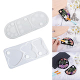 Maxbell Makeup Palette Epoxy Resin Silicone Casting for Cosmetic Tray Pigment Plate Round