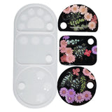 Maxbell Makeup Palette Epoxy Resin Silicone Casting for Cosmetic Tray Pigment Plate Round