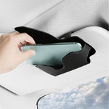 Maxbell Phone Case Holder Clip Magnetic Closure PU Universal for Licenses Black