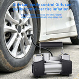Maxbell Portable Air Compressor Tire Inflator Auto Air Pump Auto Shut Off DC 12V With Bag