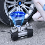 Maxbell Portable Air Compressor Tire Inflator Auto Air Pump Auto Shut Off DC 12V With Bag