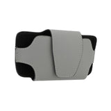 Maxbell Phone Case Holder Clip Magnetic Closure PU Universal for Licenses Grey
