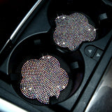 Maxbell 2 Pieces Car Coaster Water Cup Bottle Holder Pad Mat for Women Men Colorful