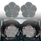 Maxbell 2 Pieces Car Coaster Water Cup Bottle Holder Pad Mat for Women Men Colorful